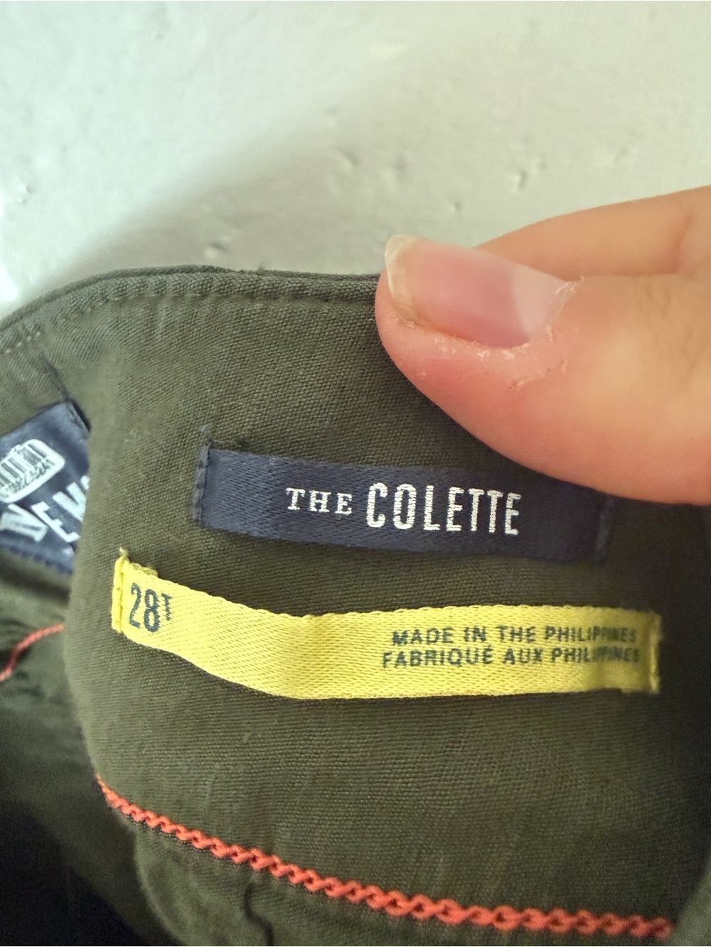 Anthropologie Maeve Pants Colette Magic Fabric Wide Leg Cropped in Olive Green - Picture 7 of 11